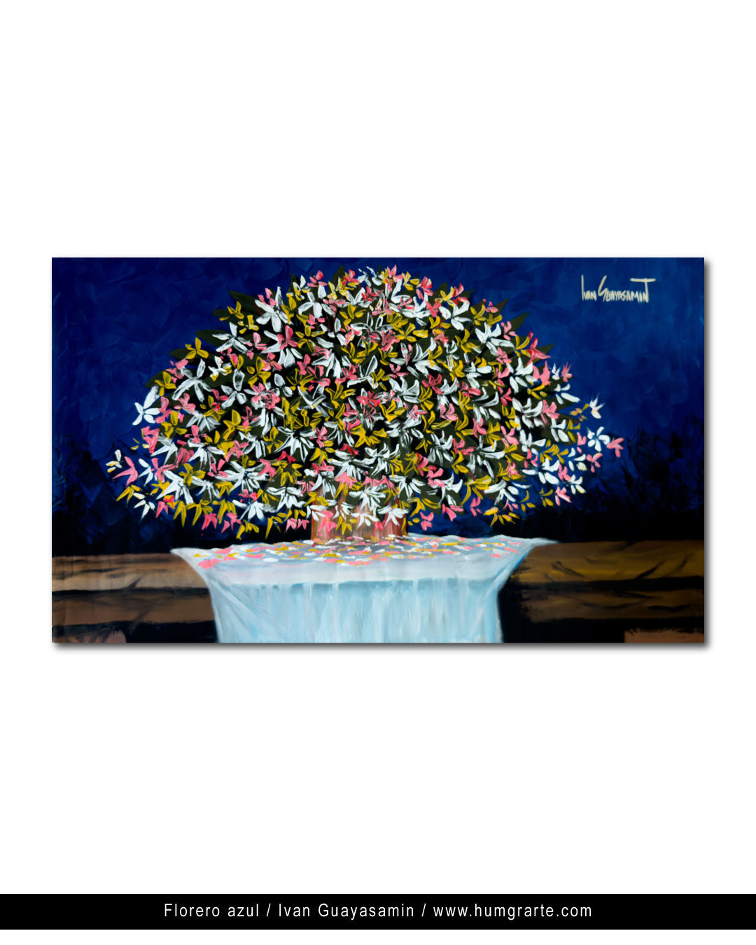 Florero azul / Ivan Guayasamin Trujillo