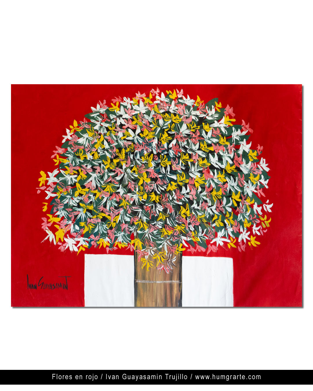 Flowers in red / Ivan Guayasamin Trujillo