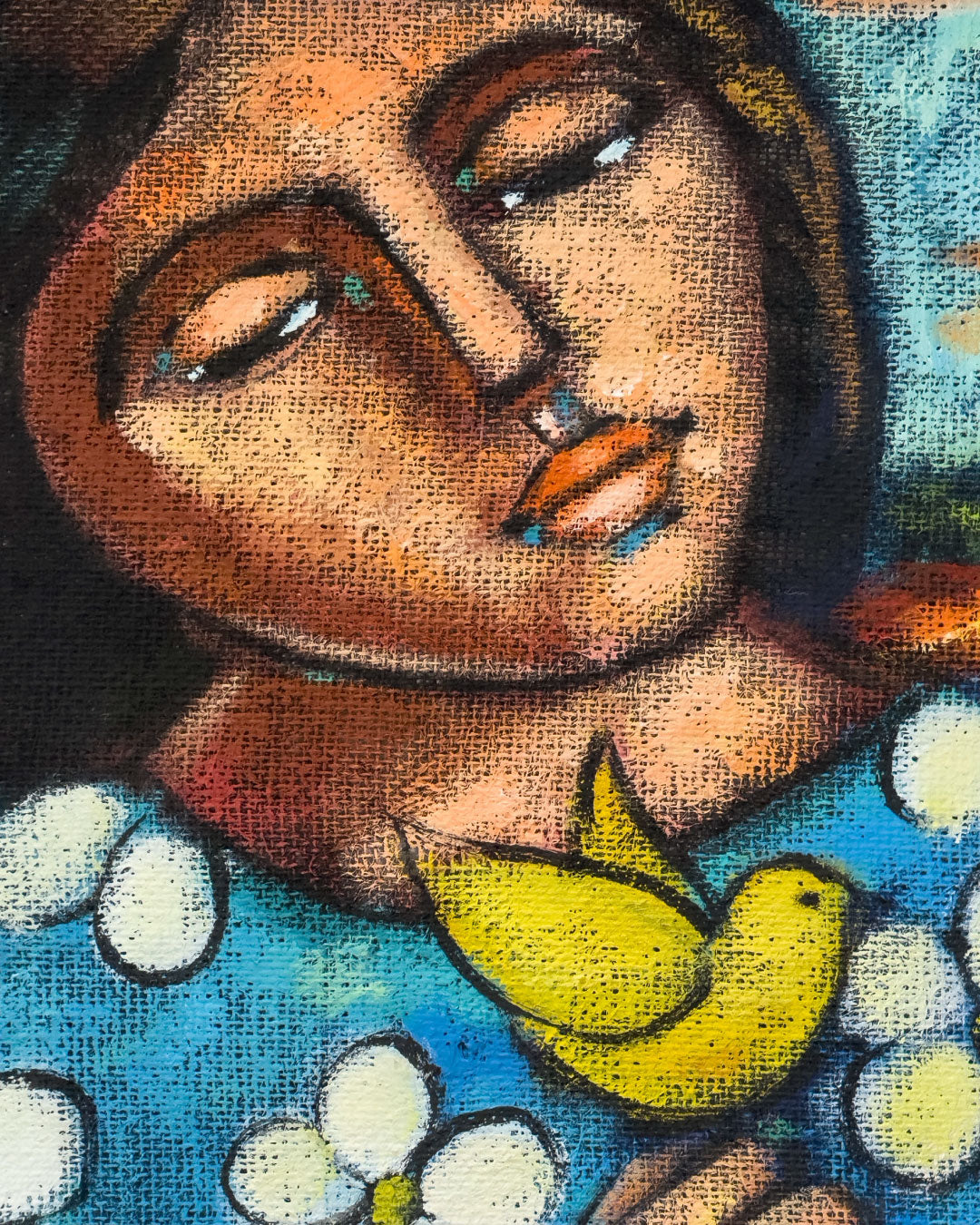 Mujer con canario / Álvaro Valcarcel Strong