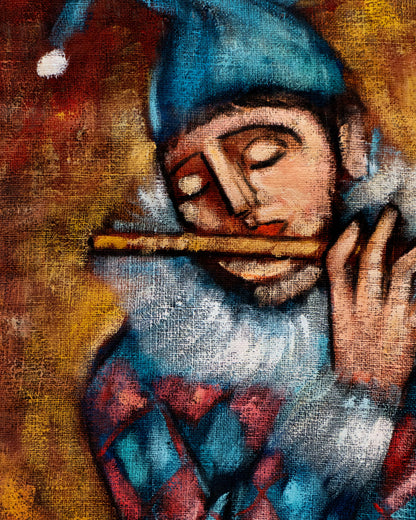 Harlequin Flutist / Álvaro Valcarcel Strong