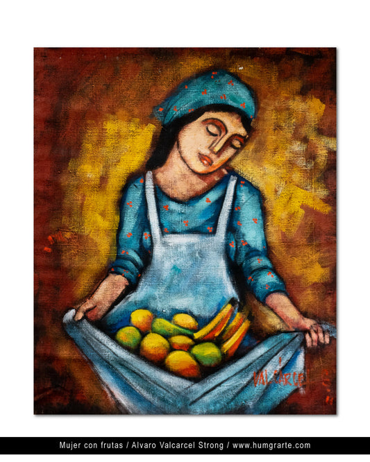 Mujer con frutas / Álvaro Valcarcel Strong